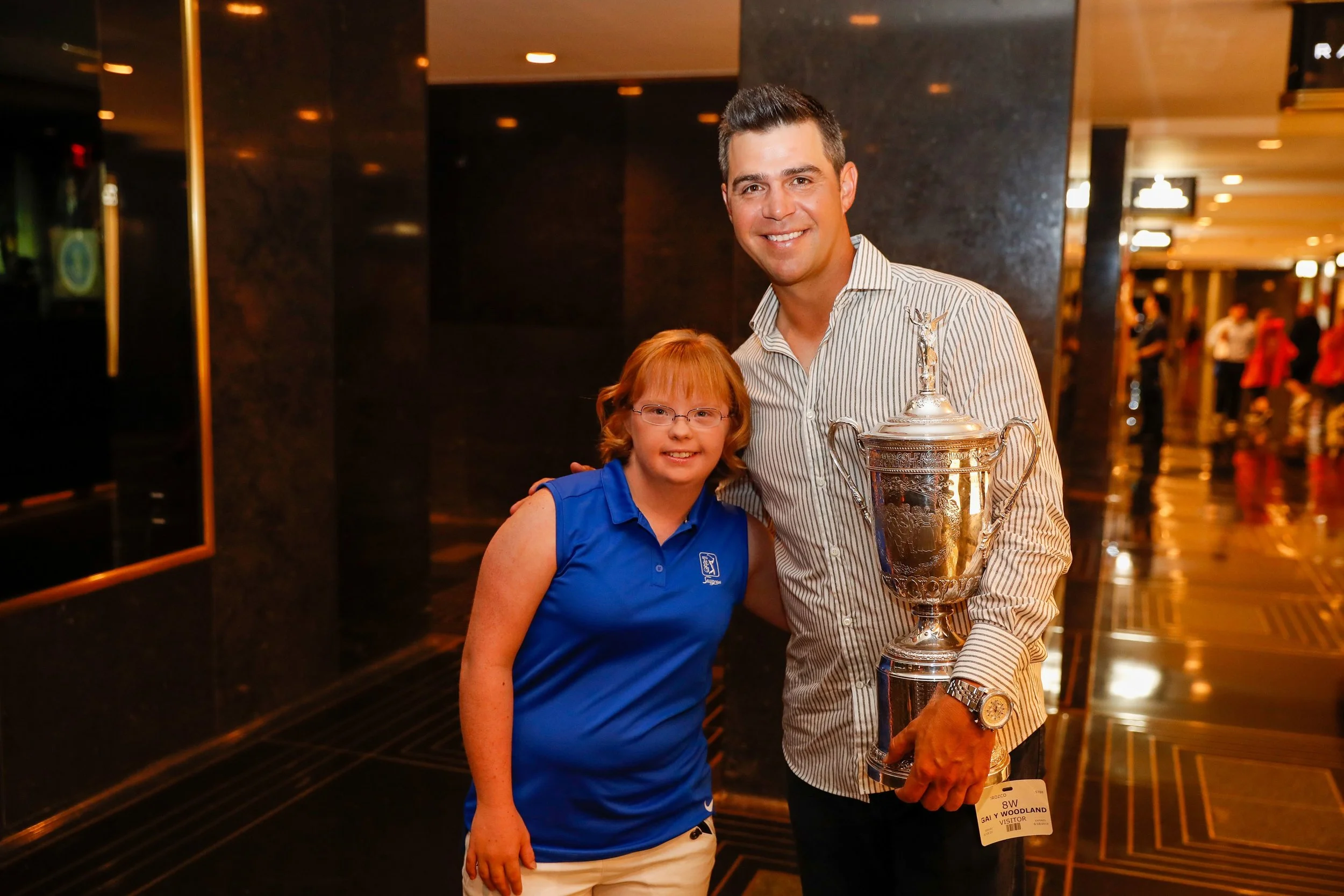 US Open champion Gary Woodland and his friend, Amy Bockerstette. (Golfweek)