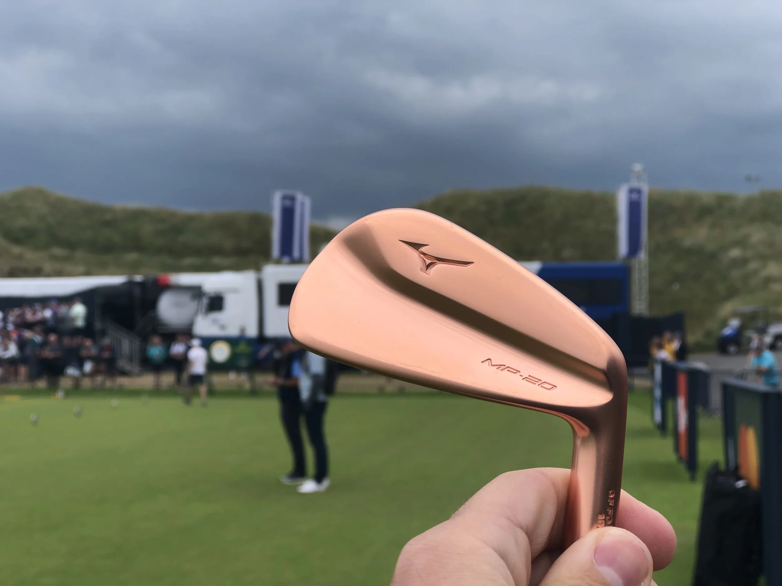 Copper in the new Mizuno MP-20 irons.