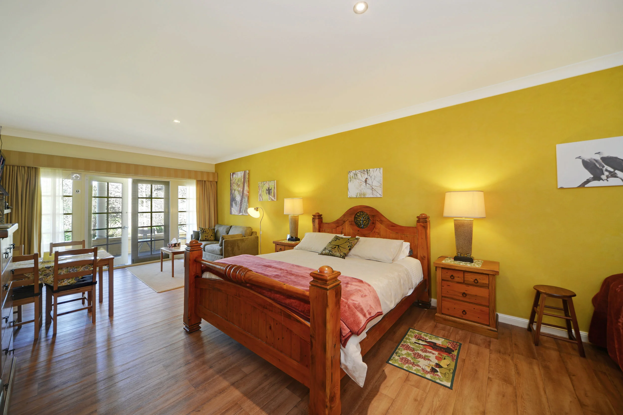 1 king bed | 1 king single bed & trundle | 1 sofa bed | max 5 people