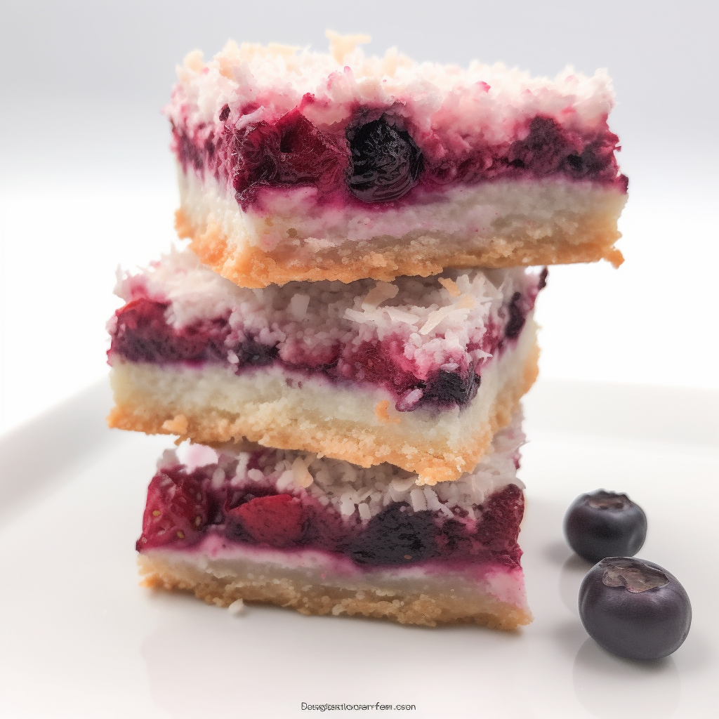 Berry Coconut Slice
