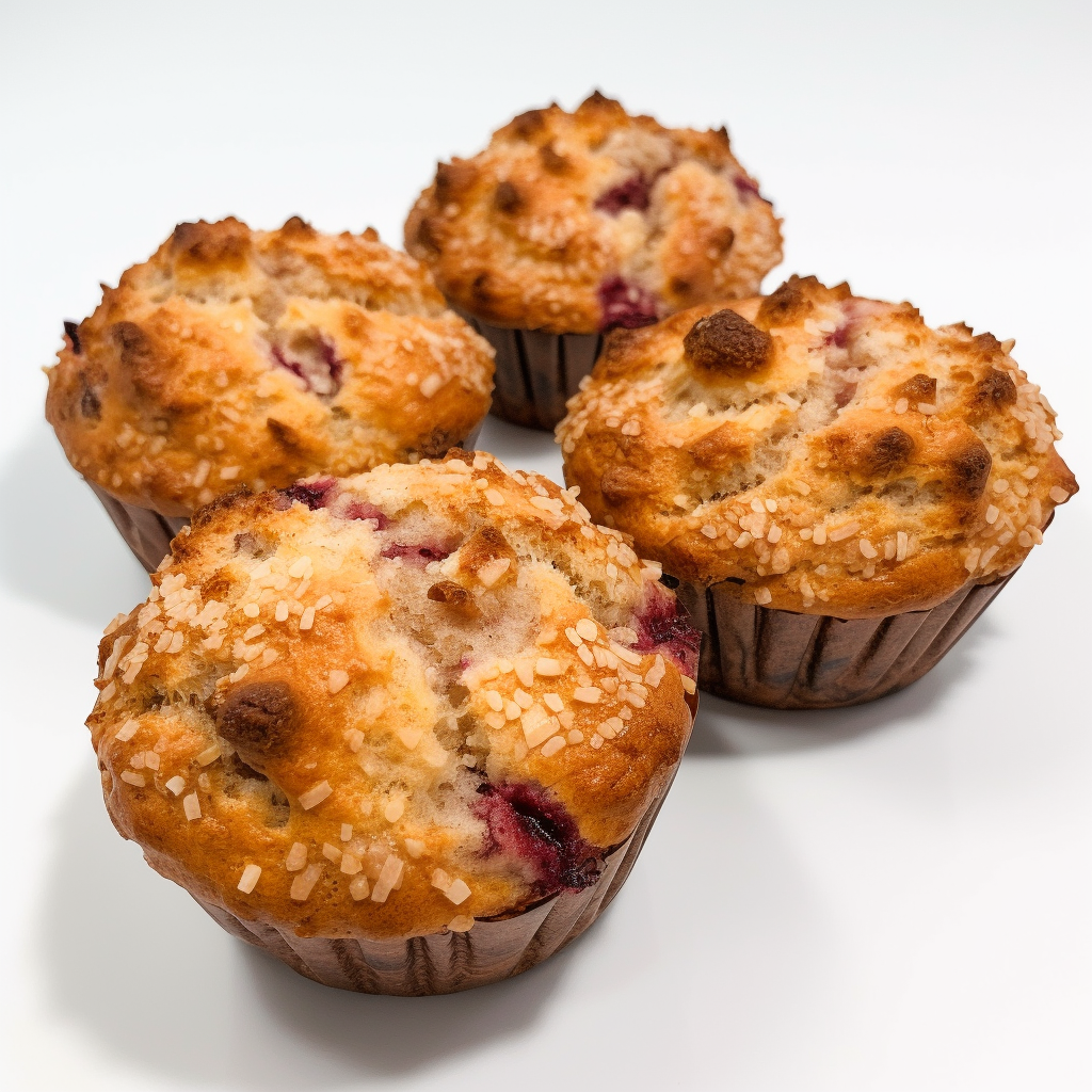 Raspberry &amp; White Choc Muffins