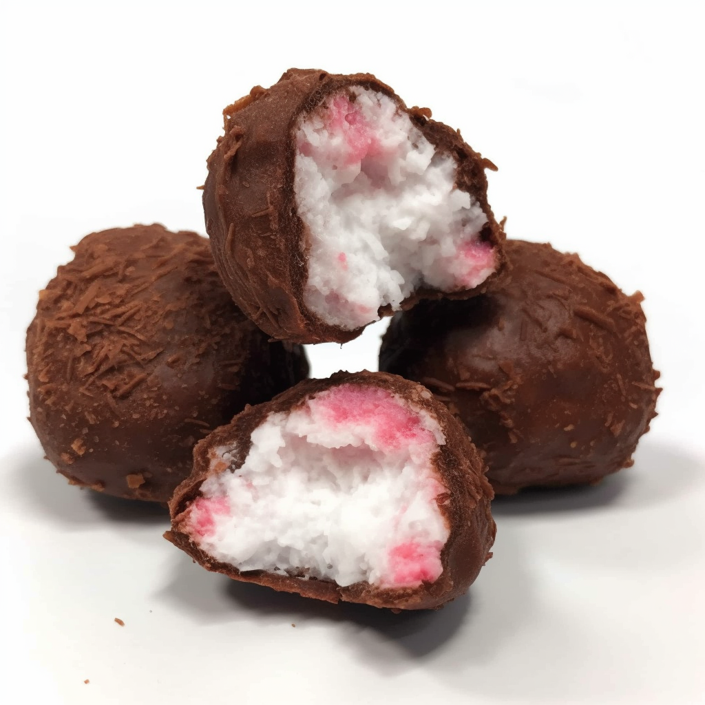 Choc Strawberry &amp; Coconut Bites