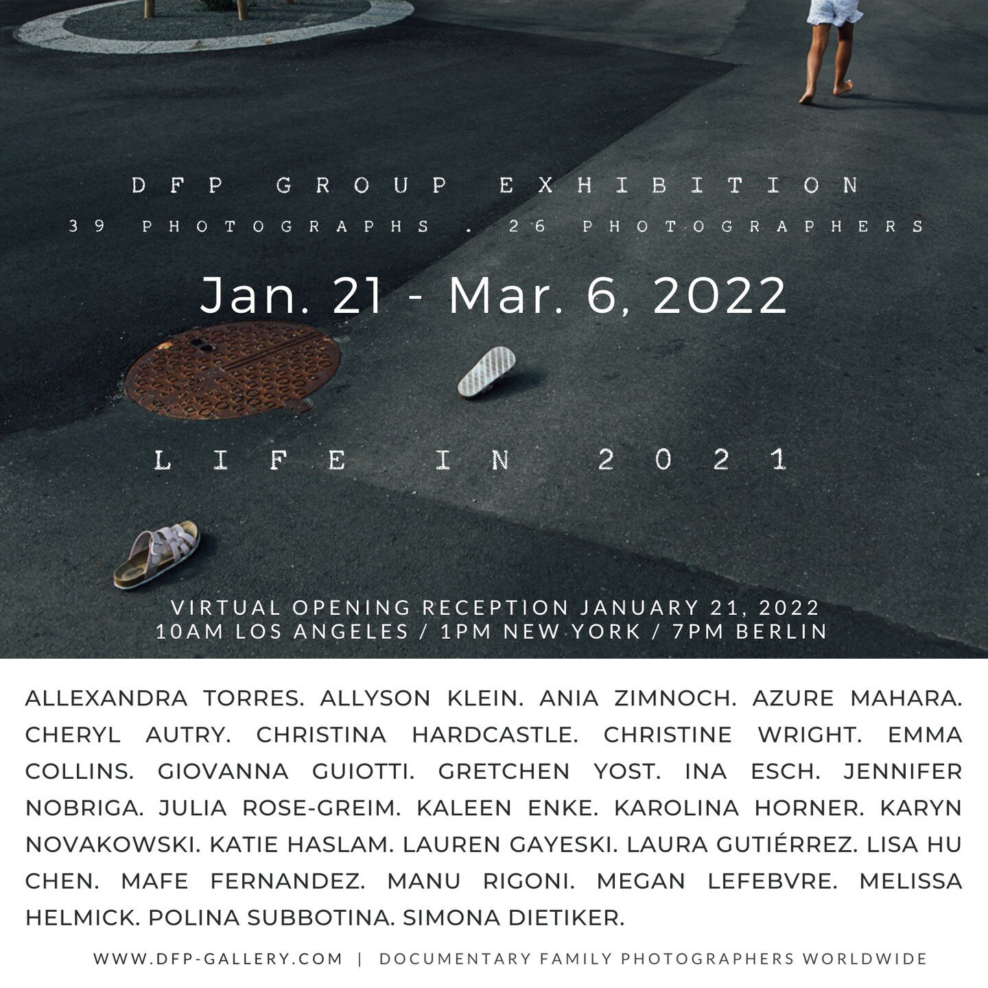 I am beyond excited to have one of my photos included in DFP's Life in 2021 exhibit. Join the virtual opening reception TODAY at 10am Pacific to see 39 amazing photographs from 26 different photographers all across the world.
www.dfp-gallery.com