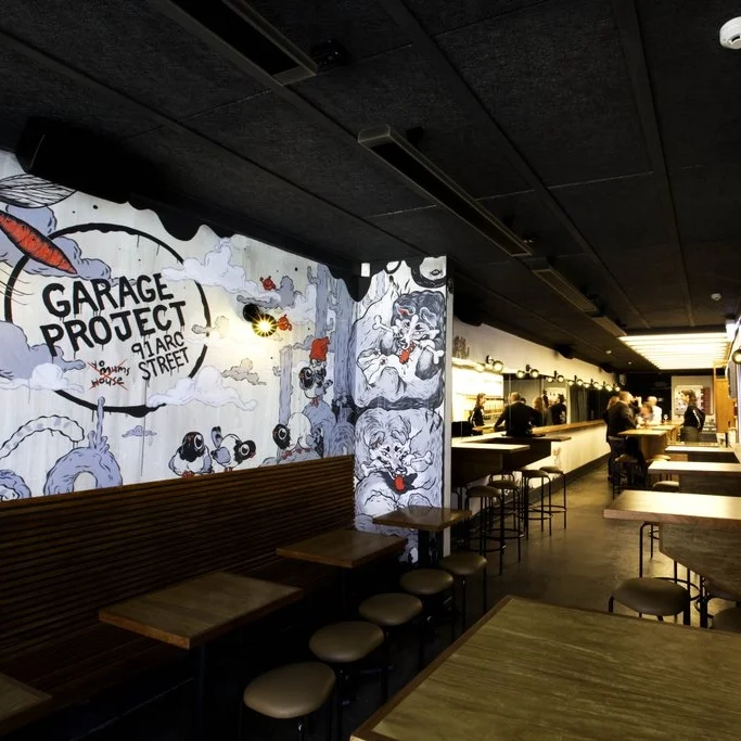 GARAGE PROJECT TAPROOM The Taproom is a bit further to get to than our other picks - but worth the trip! Arguably the country's most innovative brewery, there's always something new and exciting on tap. Not to be confused with the cellar door over the road (also worth a visit). 91 Aro St, Aro Valley. Open 3-10pm Tuesday-Thursday and 12-10pm Friday-Sunday.