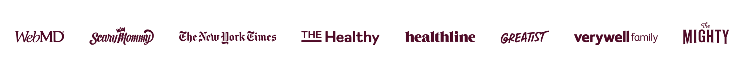 Logos of publications where Katie Lear has been featured