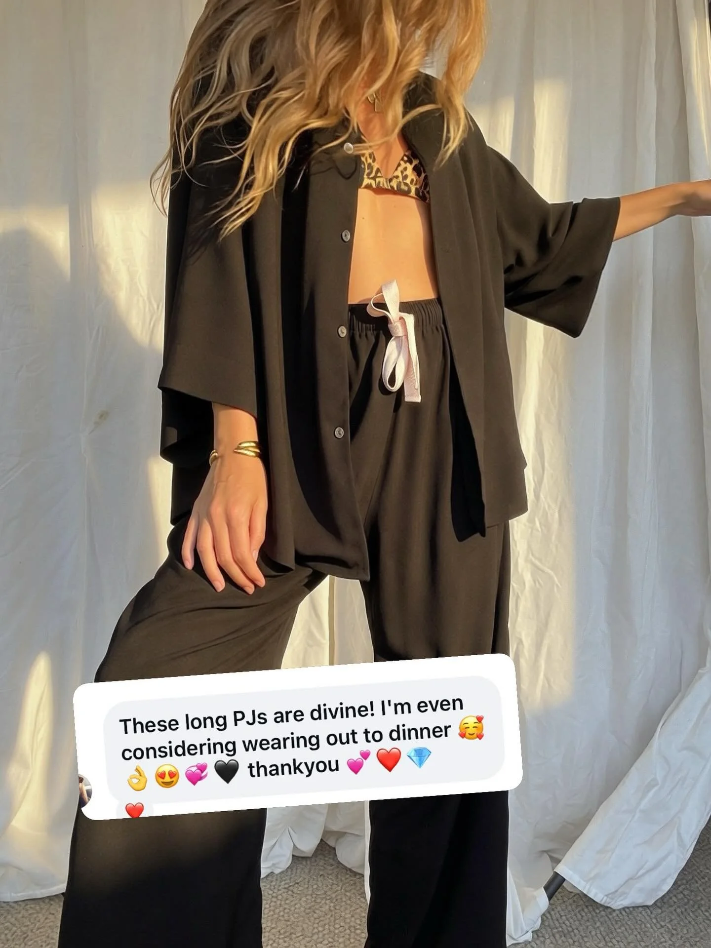 PJ All Day.
The slogan that started it all almost 10 years ago.

So I&rsquo;m starting a new little series showing how to style your sleepwear for real life.

Coffee runs. School drop-offs. Lunch. Beach walks. Even dinner out.

Because beautiful slee