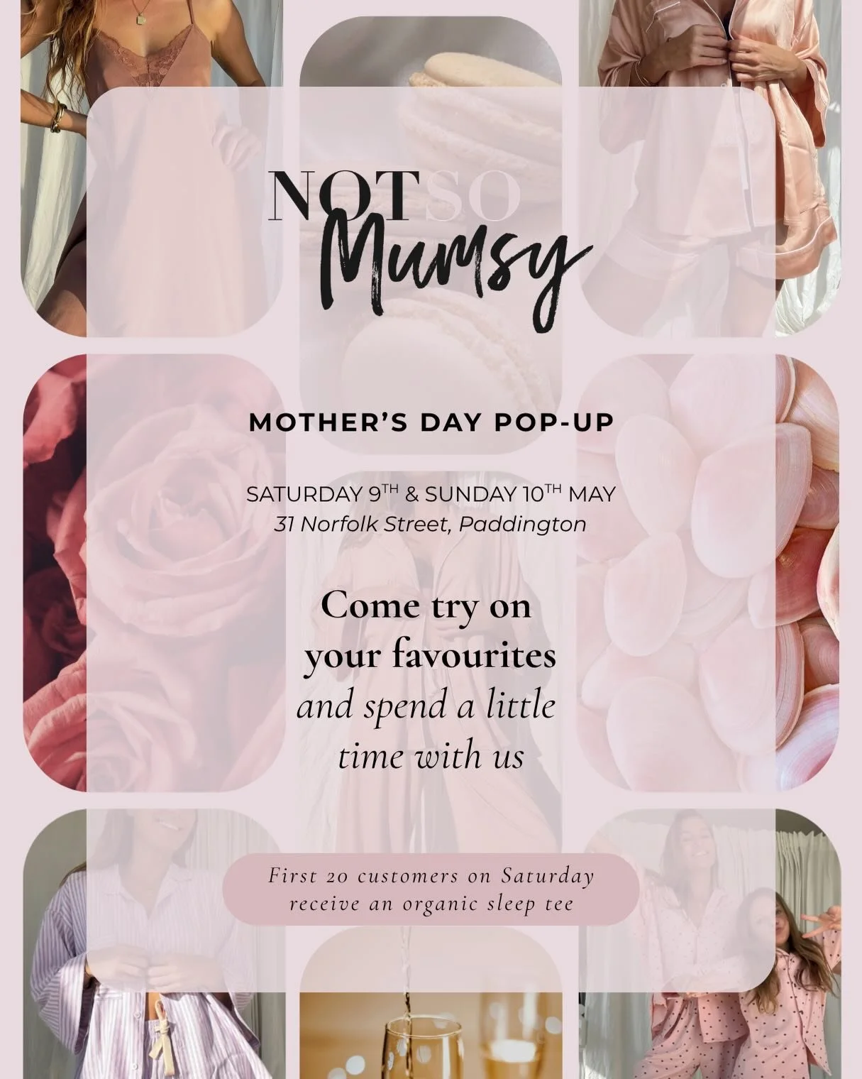 Mother&rsquo;s Day pop up 💕
May 9 &amp; 10, Paddington

Two days to shop, connect and experience NOT SO MUMSY in person.
Saturday is all about the pop-up - new pieces, slow browsing, and a moment for you.

And for those who find Mother&rsquo;s Day a