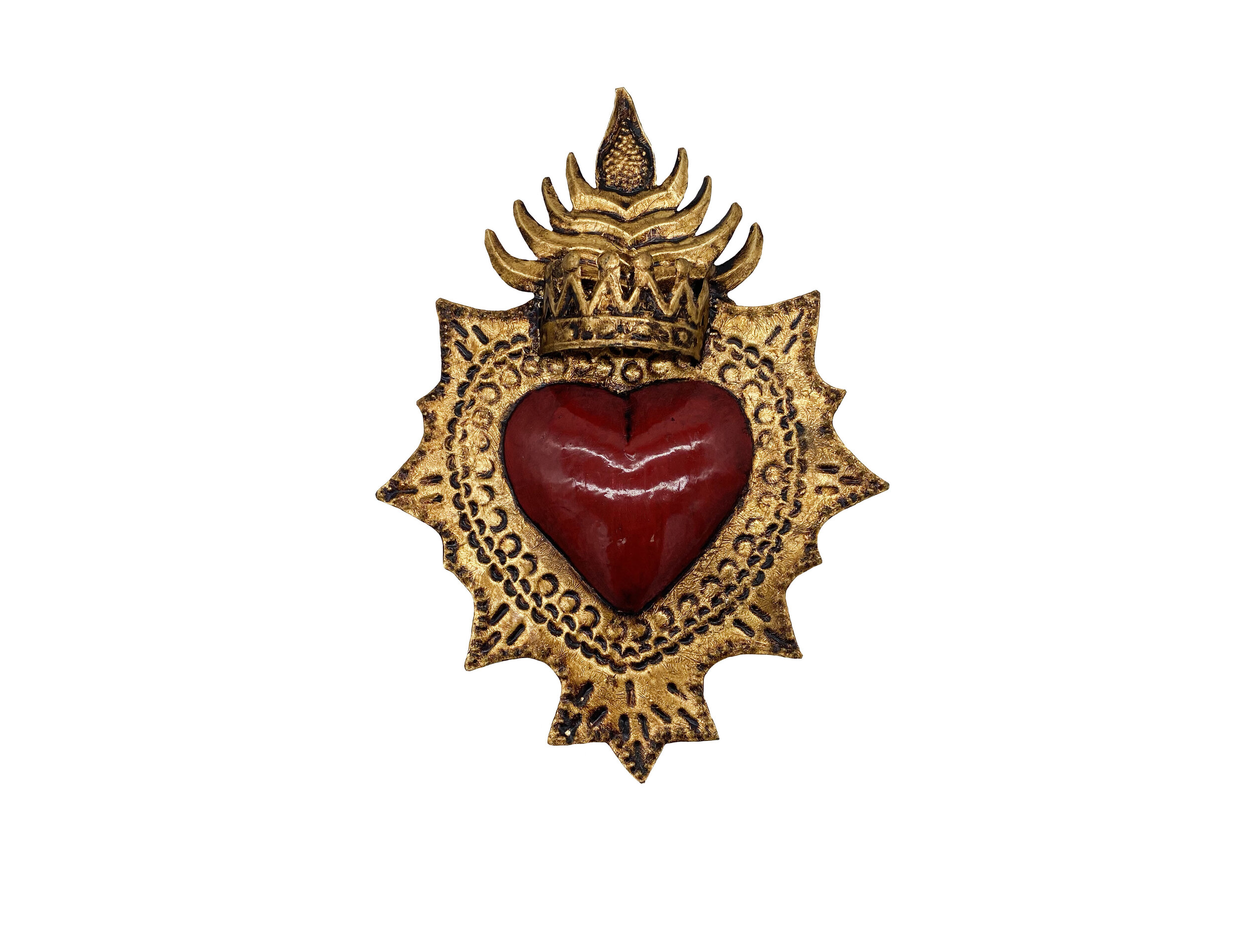 Tin Heart with Crown