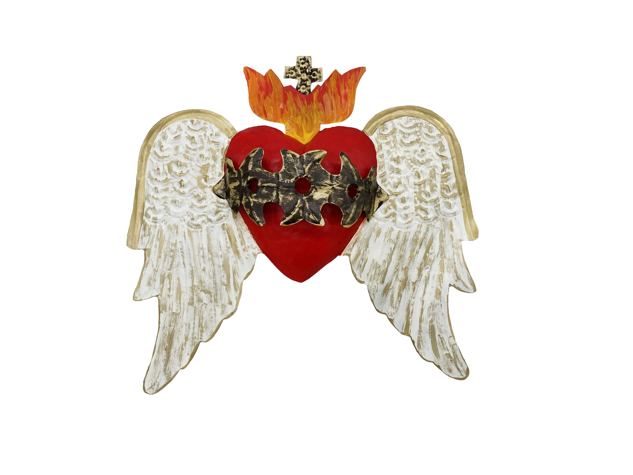 Tin Heart with Wings #6