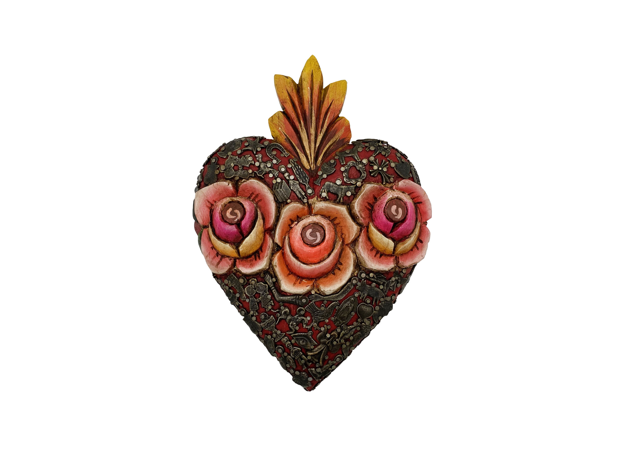 Wood Milagro Rose Heart