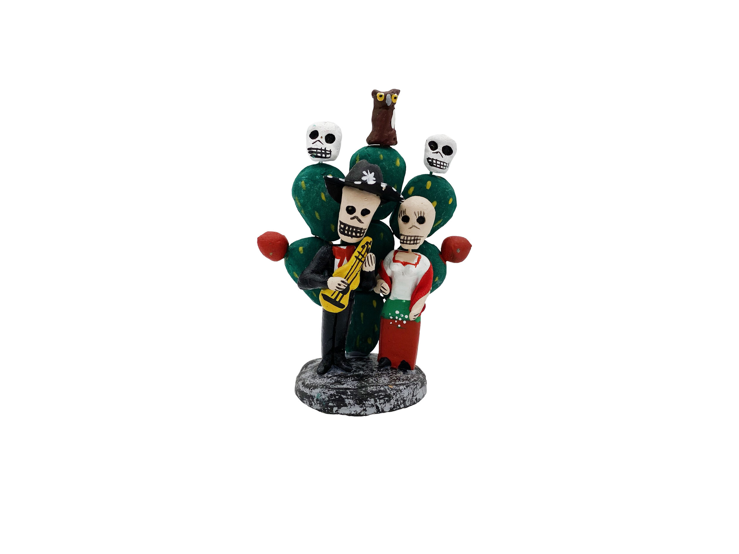 Day of the Dead Figurines with Prickly Pear