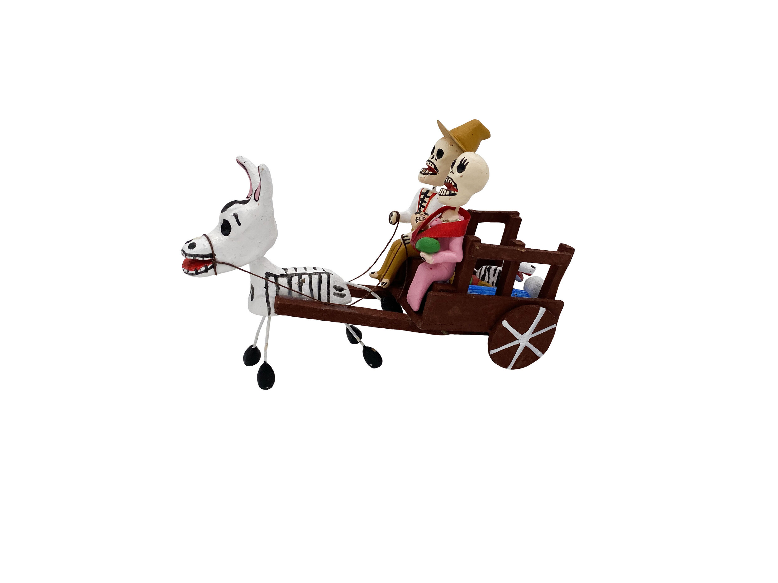 Day of the Dead Villagers in Wagon