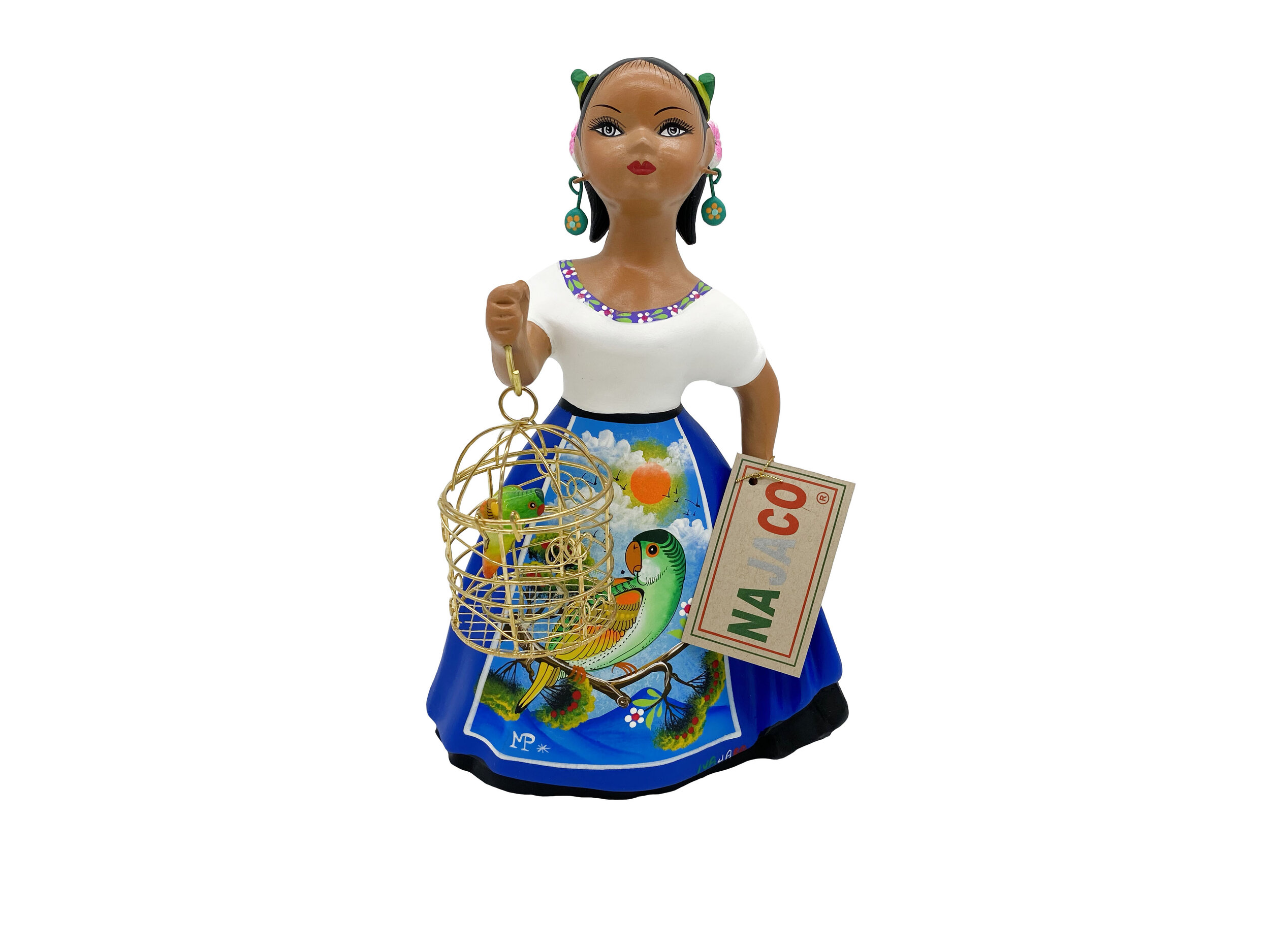 Lupita Holding Bird Cage 