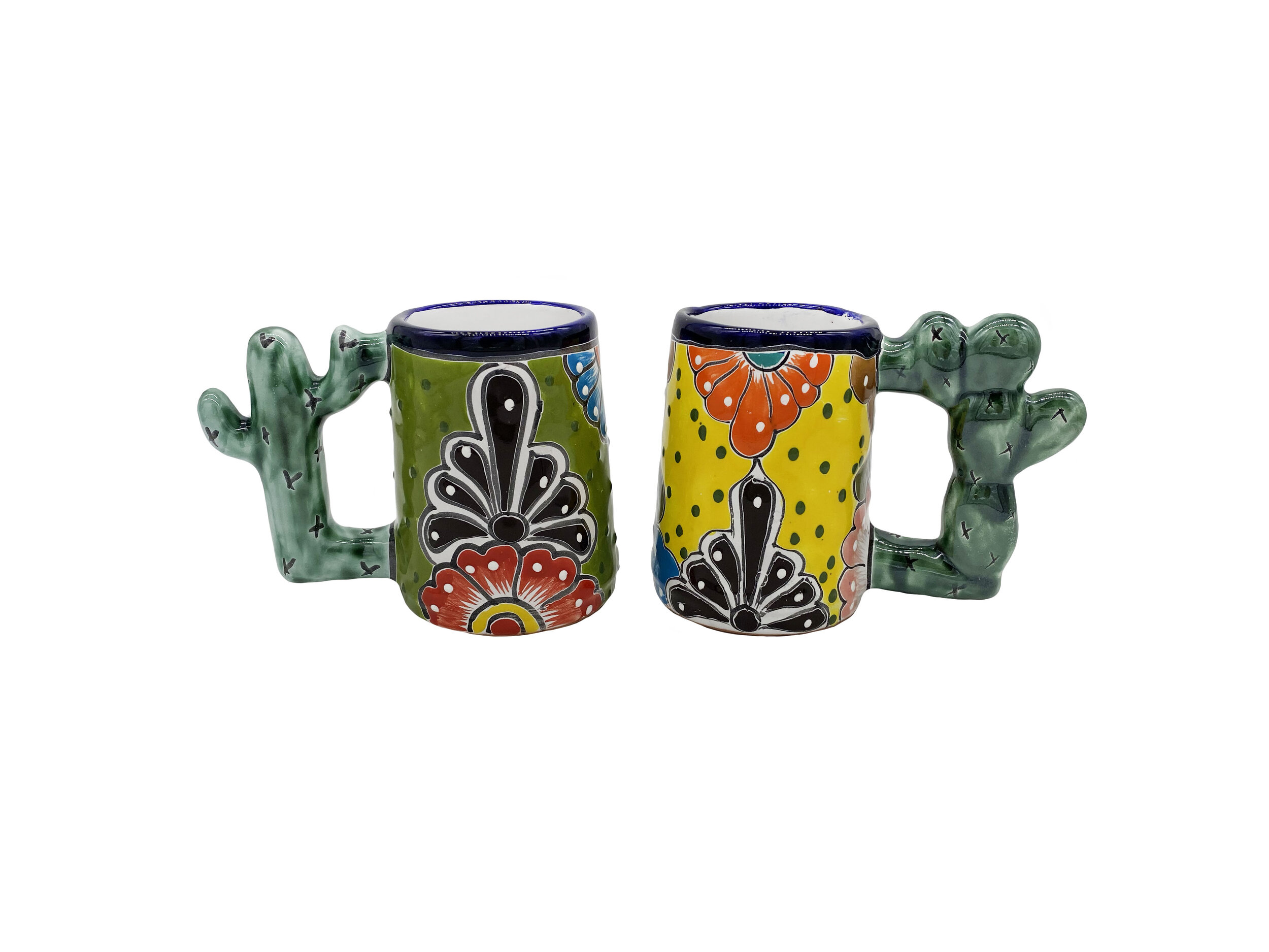 Talavera Saguaro Handle Mug