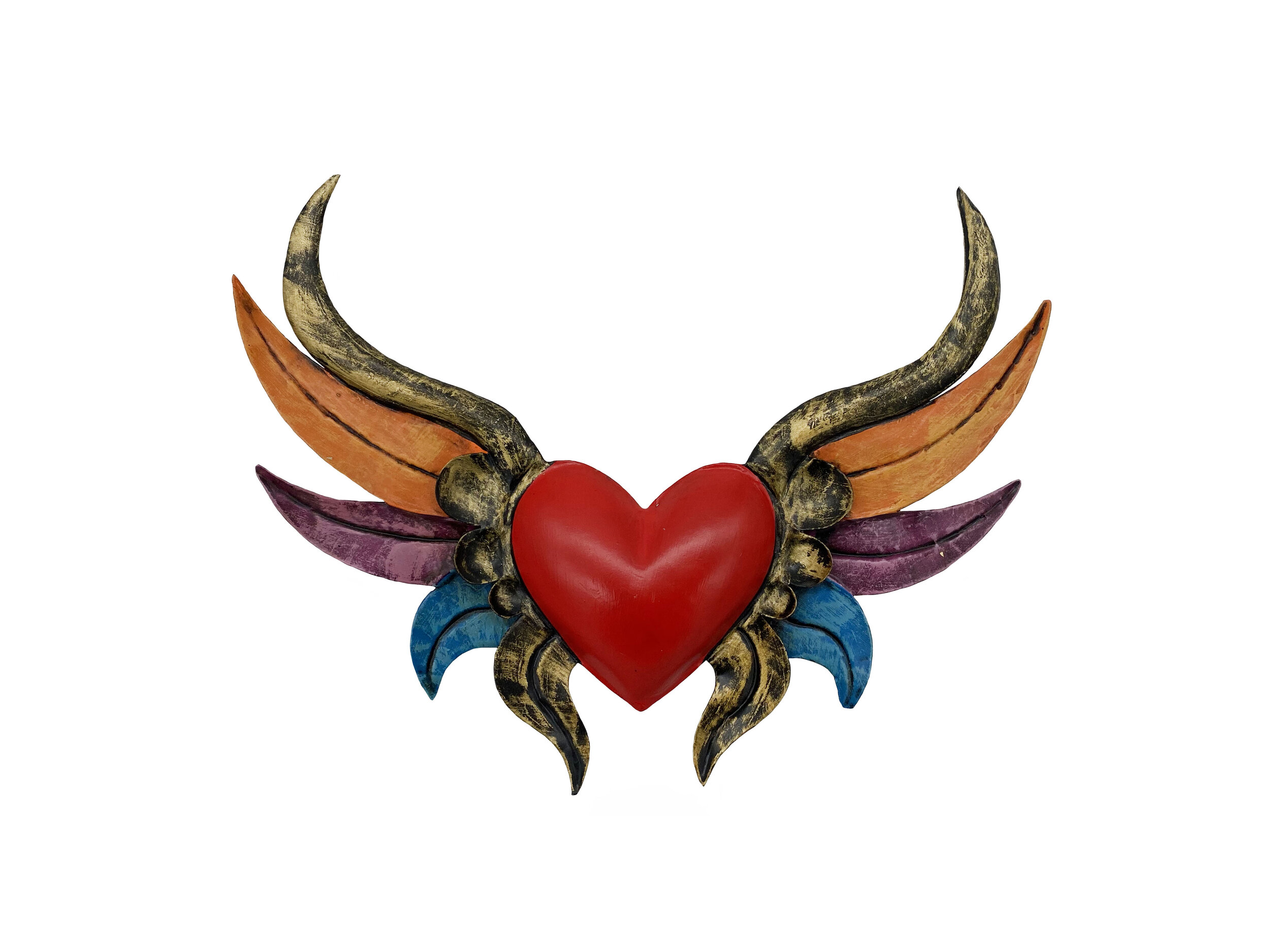 Tin Heart with Wings #4