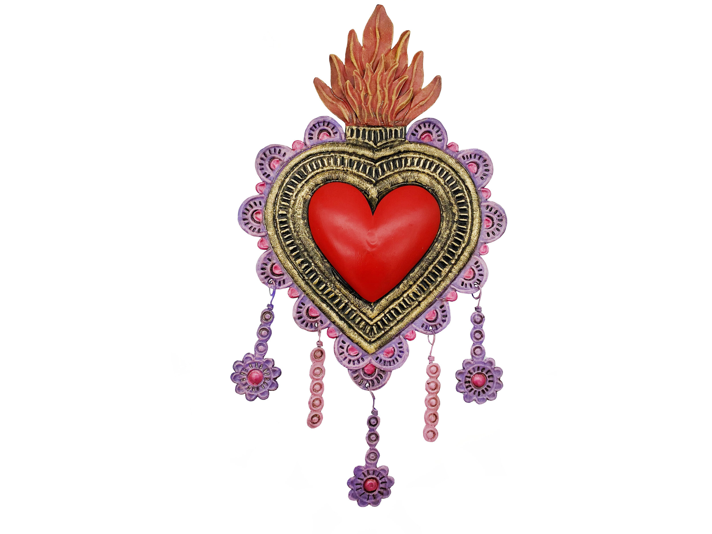 Tin Heart with Dangle #7