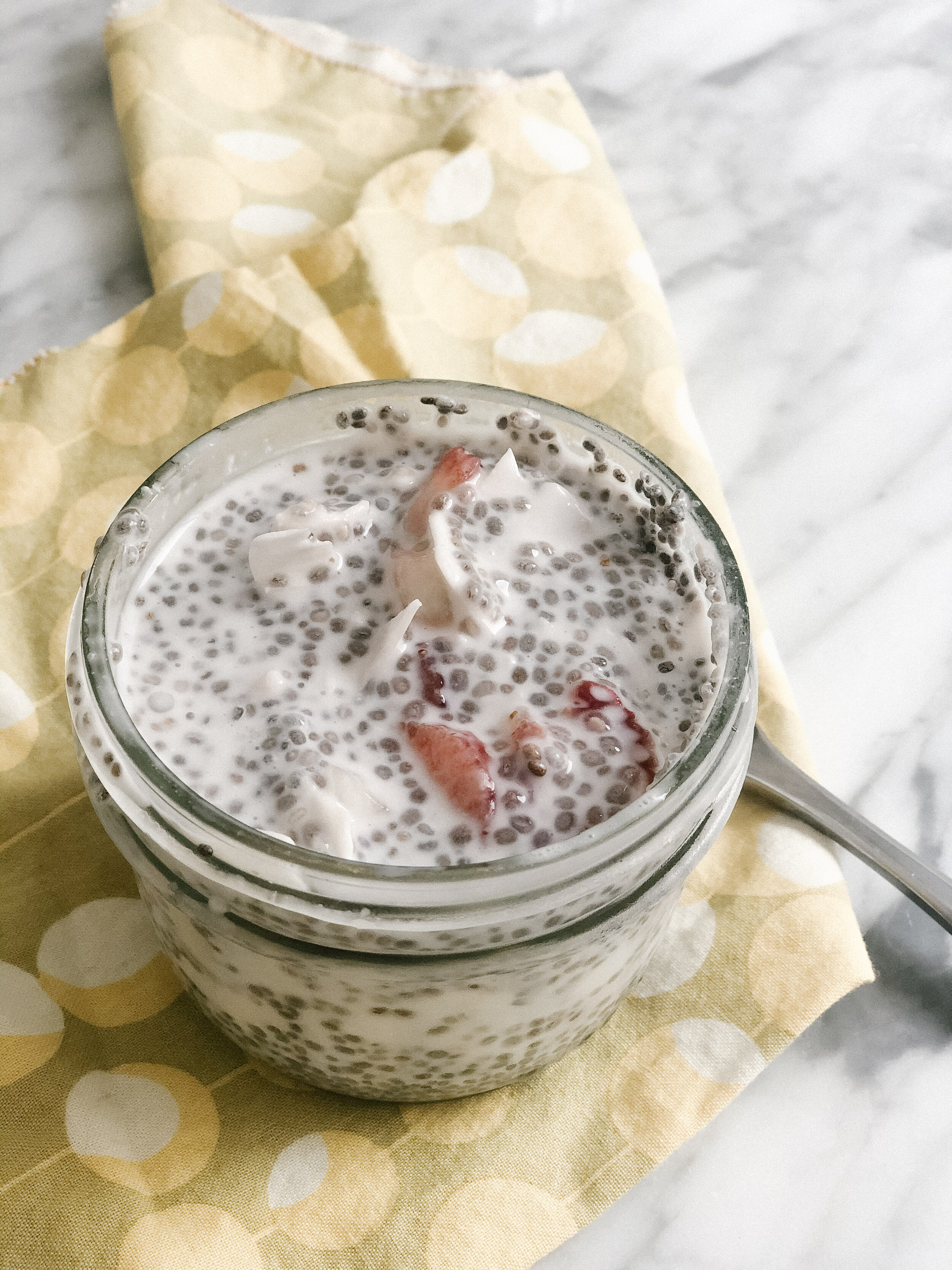 Coconut Strawberry Chia Seed Pudding Coconut Strawberry Chia Seed Pudding