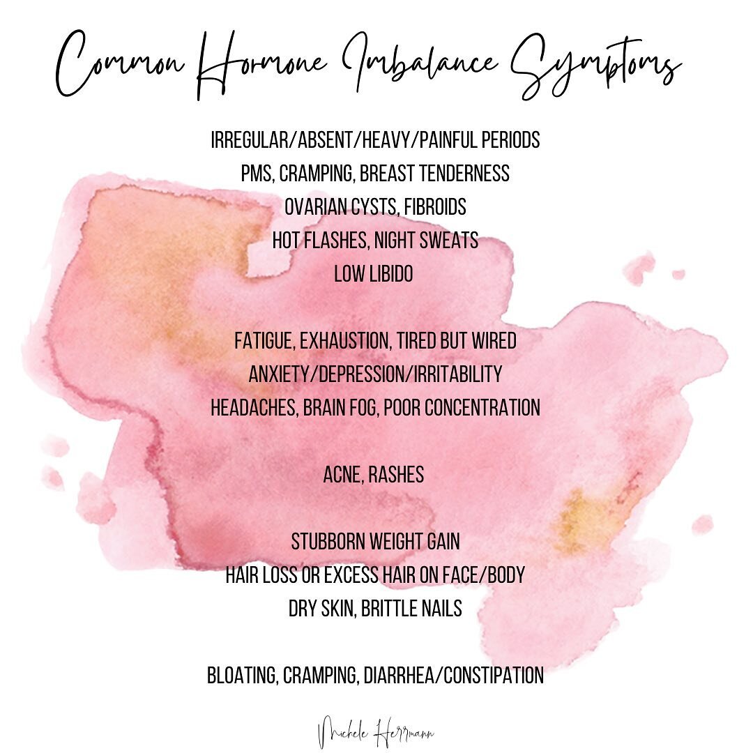 Are you feeling burned out, having period problems or always bloated? ⁣
⁣
👉🏼It might be time to check your hormones. ⁣
⁣
📈Truthfully your hormones are constantly changing and fluctuating. We shouldn&rsquo;t expect that our hormones will ever be st