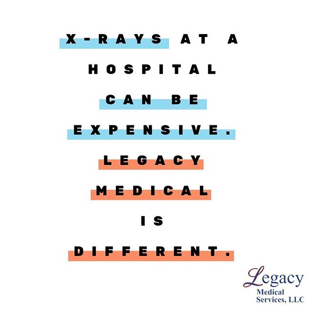 When you need an X-ray, call Legacy Medical for incredible medical care at an unbeatable price.⠀
⠀
(Legacy Medical Services provides all of Lea County,  New Mexico with quality medical services, primary care physicians, drug testing, occupational med