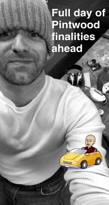 Lately I was kicking butt getting a winning car put together to race at the local Pintwood Derby, held annually at Fulton Brewery in northeast Minneapolis (seen here via my Snapchat channel "Astrocracker")