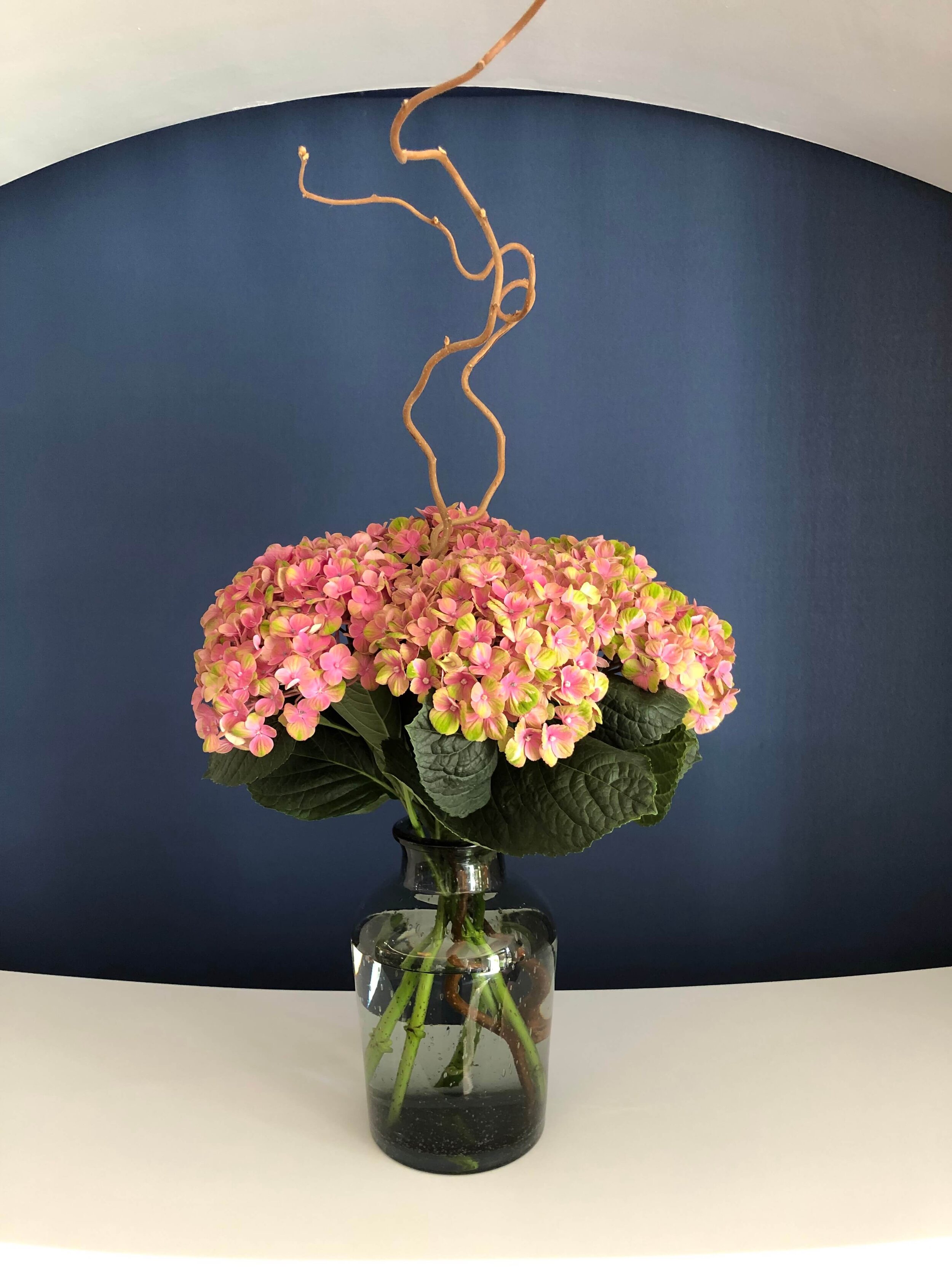 Hydrangea corproate floral bouquet