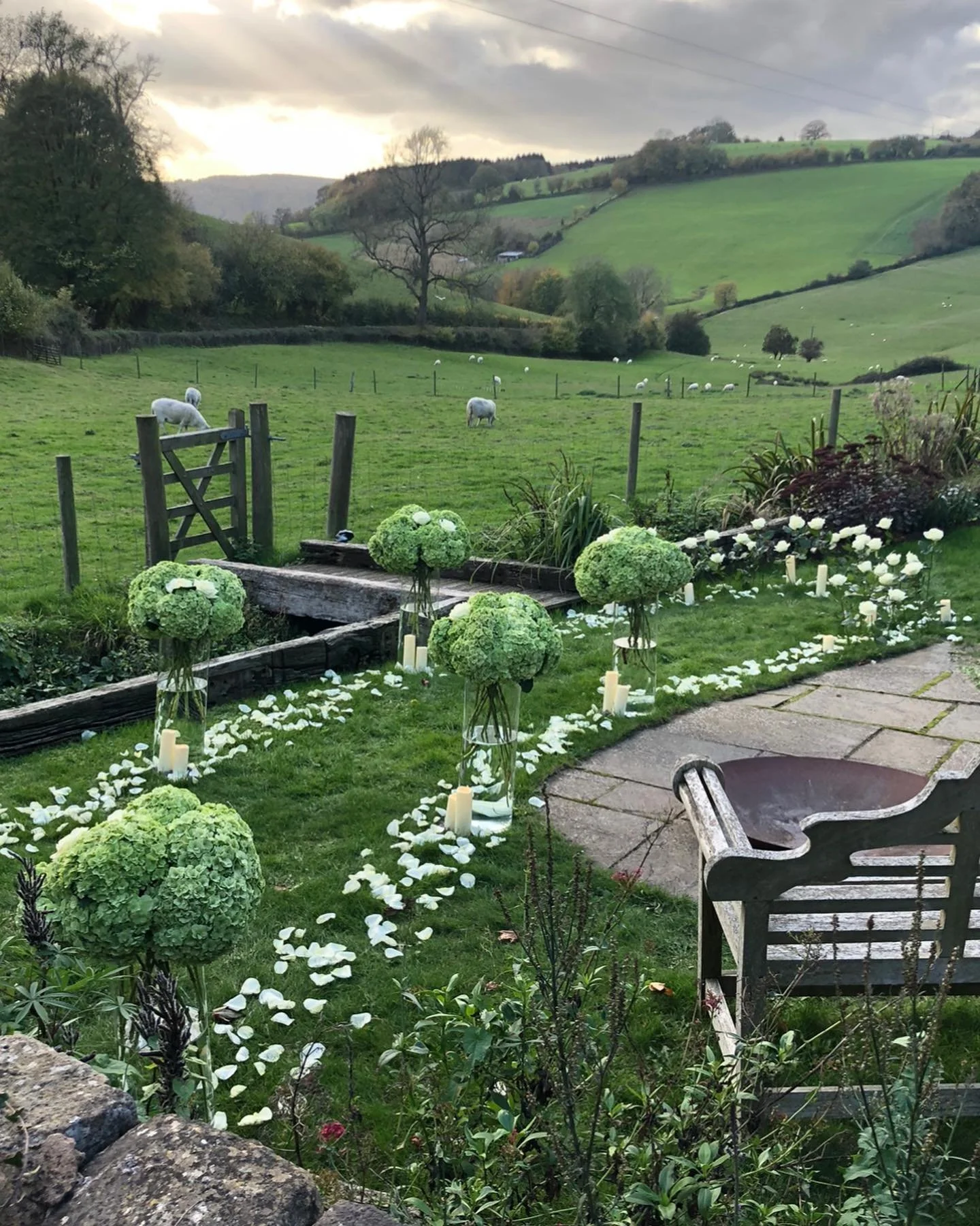 An absolute pleasure to stage the garden this week of the most delightful holiday cottage, The Apple Loft, St Briavels, for a proposal. And I&rsquo;m delighted to say, she said YES!  And what a gorgeous ring! 💍  Congratulations R&amp;A, I wish you b