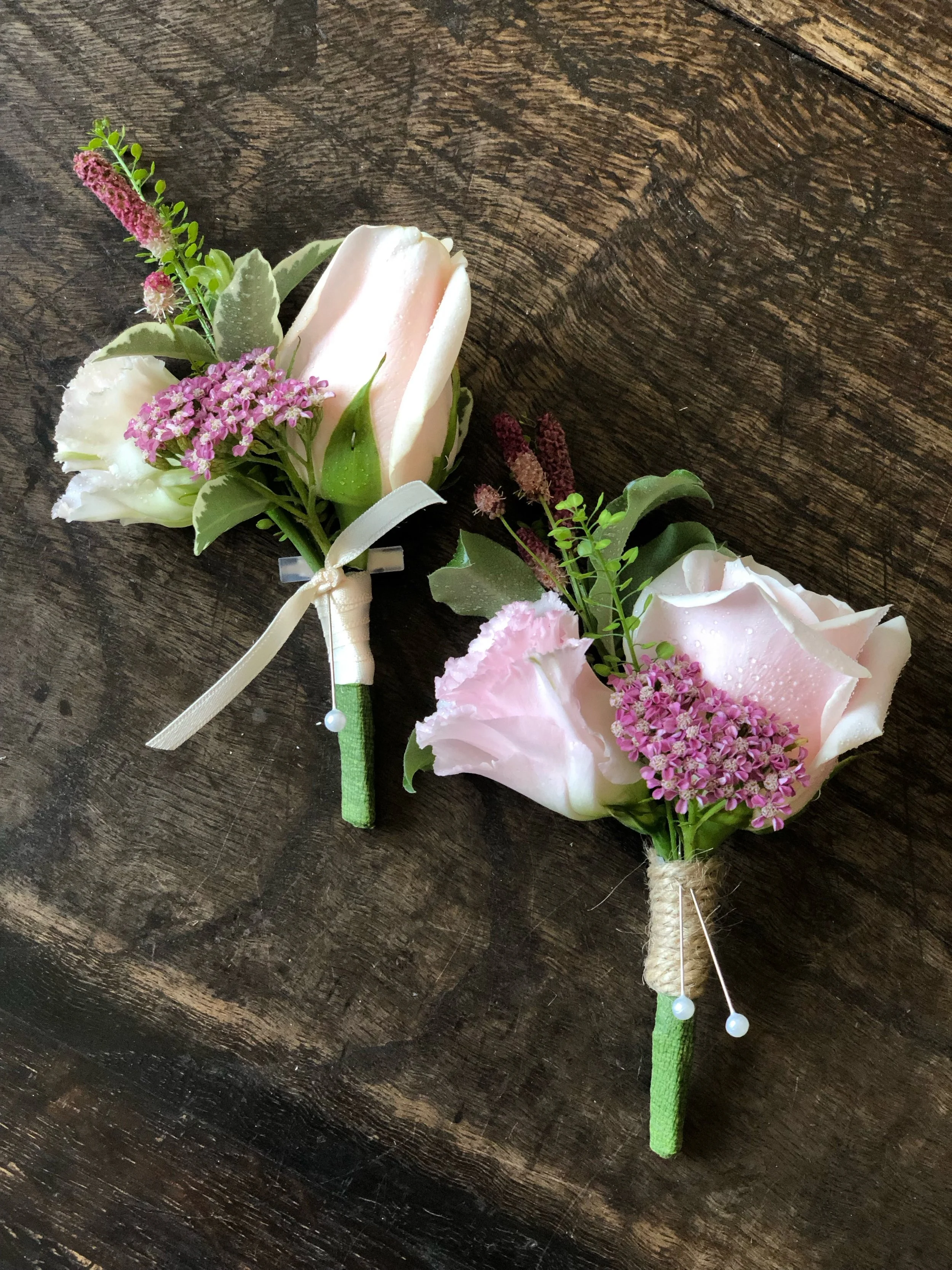 His &amp; Hers Buttonholes 💕 Wouldn&rsquo;t life be more fun if Buttonholes weren&rsquo;t just for weddings&hellip; 🤔.
.
.
#weddingflorist #thecotswolds #gloucestershire #warwickshire #buttonholes