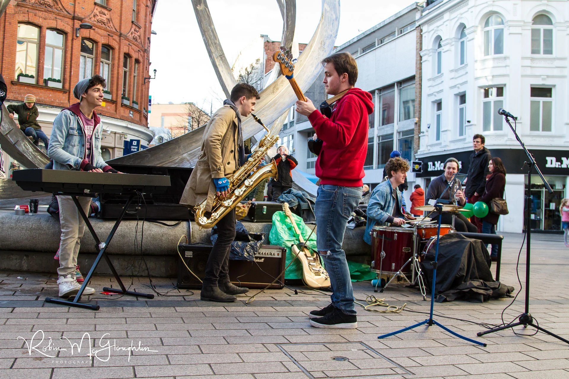 Busking in Belfast