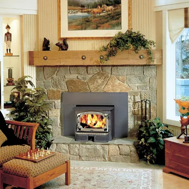 The Lopi Revere wood insert is available at Ferguson's Fireplace & Stove Center.