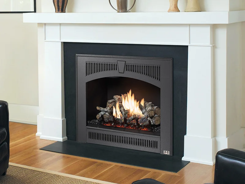 Fireplace Xtrordinair's See-Thru gas fireplace, available at Ferguson's Fireplace & Stove Center in Traverse City, Michigan.