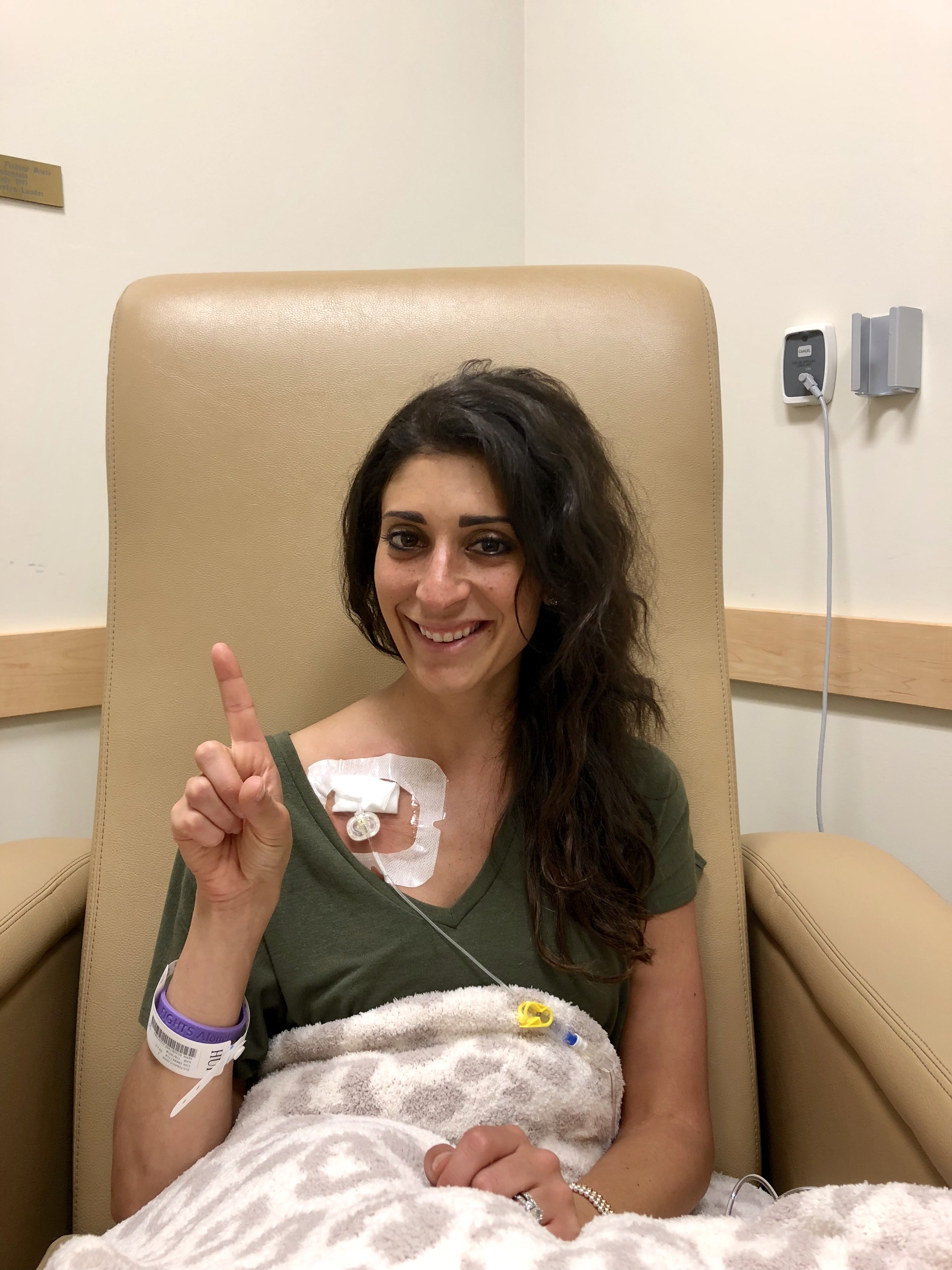 port placement and chemo #1 — gina sultz