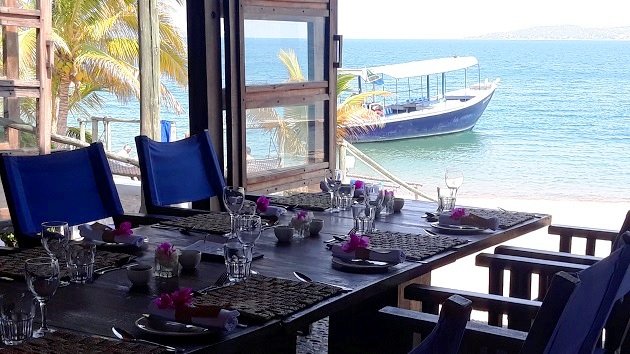 Lake Shore Lodge Tz - Lake Tanganyika - Restaurant view.jpg