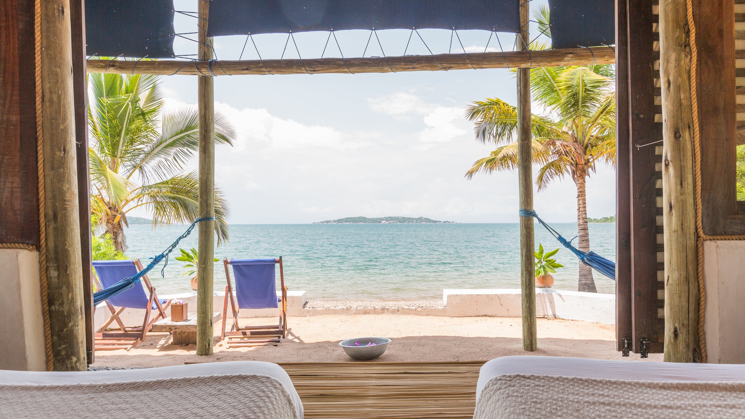 Lake Shore Lodge Lake Tanganyika - Tanzania - View from a twin Chalet.jpg