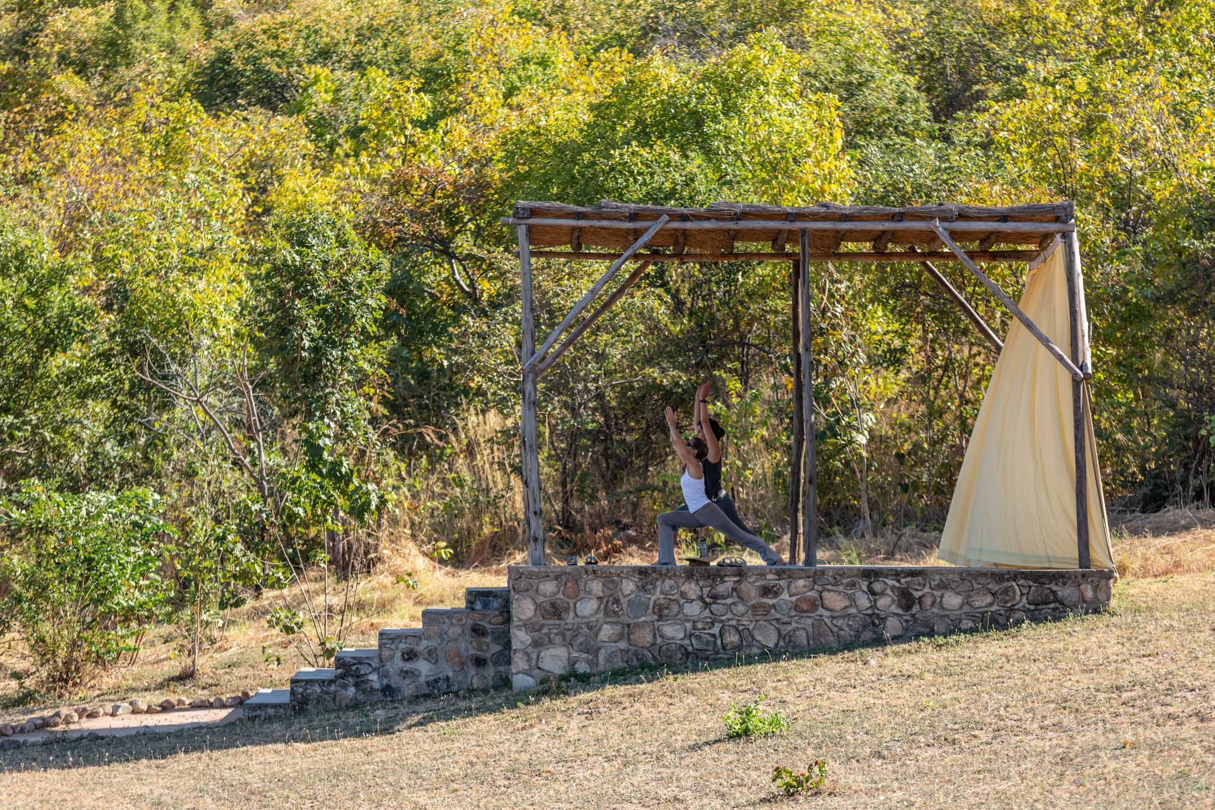 Lake Shore Lodge Lake Tanganyika - Tanzania - Yoga deck.jpg