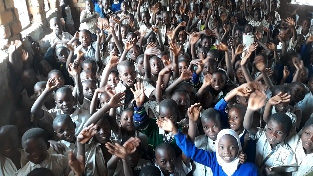 Lake Shore Lodge Tz - Lake Tanganyika - Giving Back - A Classroom of students at the Kirando Primary School.jpg