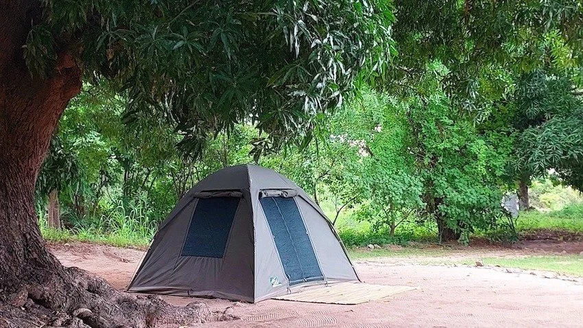 Lake Shore Lodge Campsite with dome tent.jpg