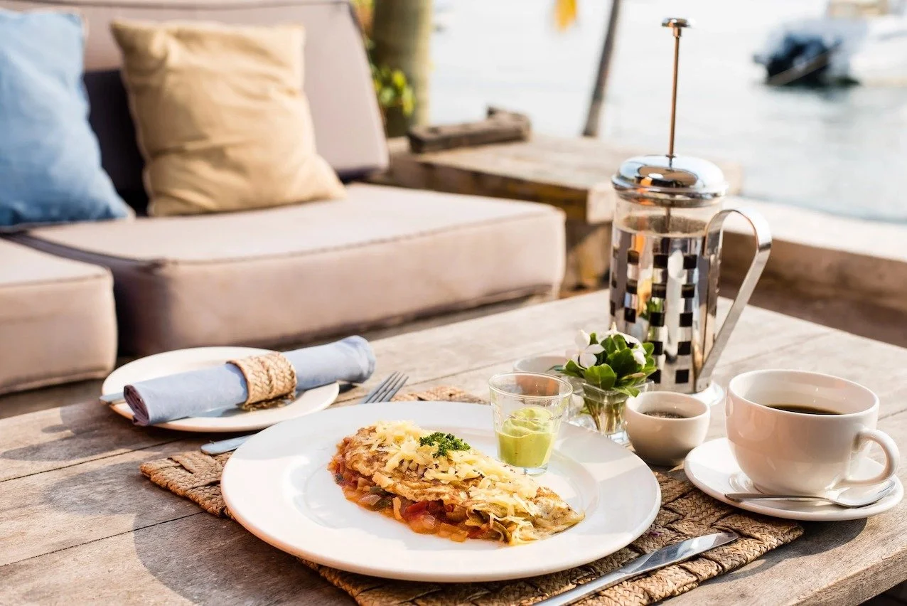 Lake Shore Lodge Cuisine Spanish omlette with coffee.jpg