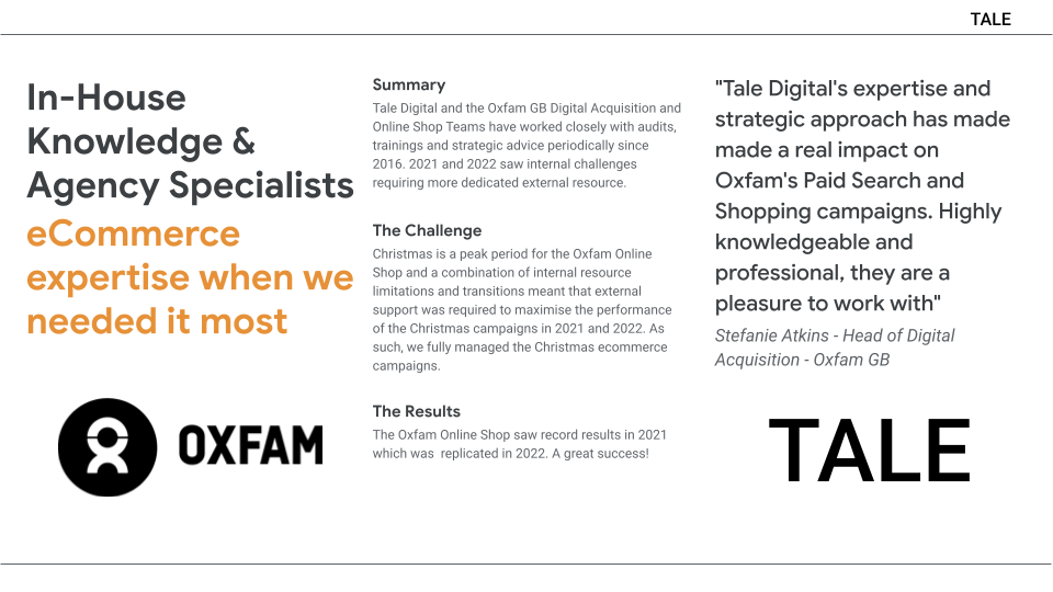 Oxfam Case Study