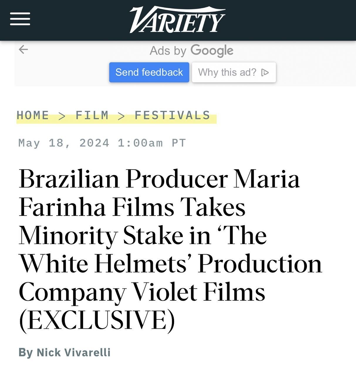 We&rsquo;re incredibly excited to announce our partnership with the lovely Maria Farinha Films ‼️‼️We can&rsquo;t wait for you all to see what we&rsquo;re able to produce together 🧡💜 @mariafarinhafilmsbr