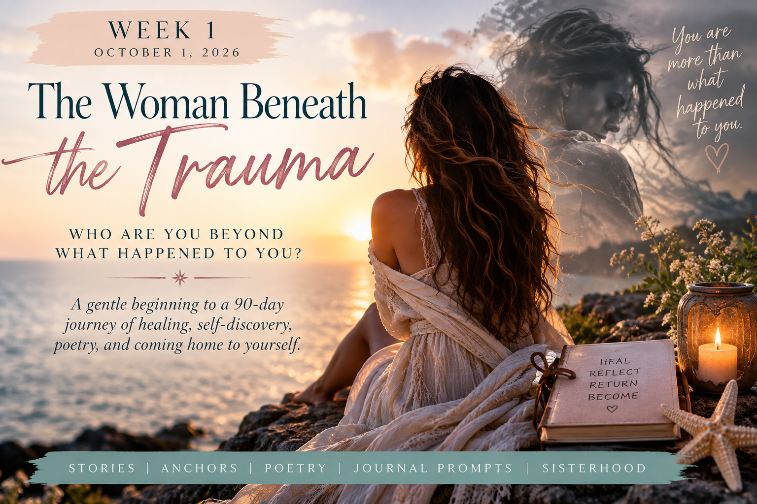 The woman beneath the trauma