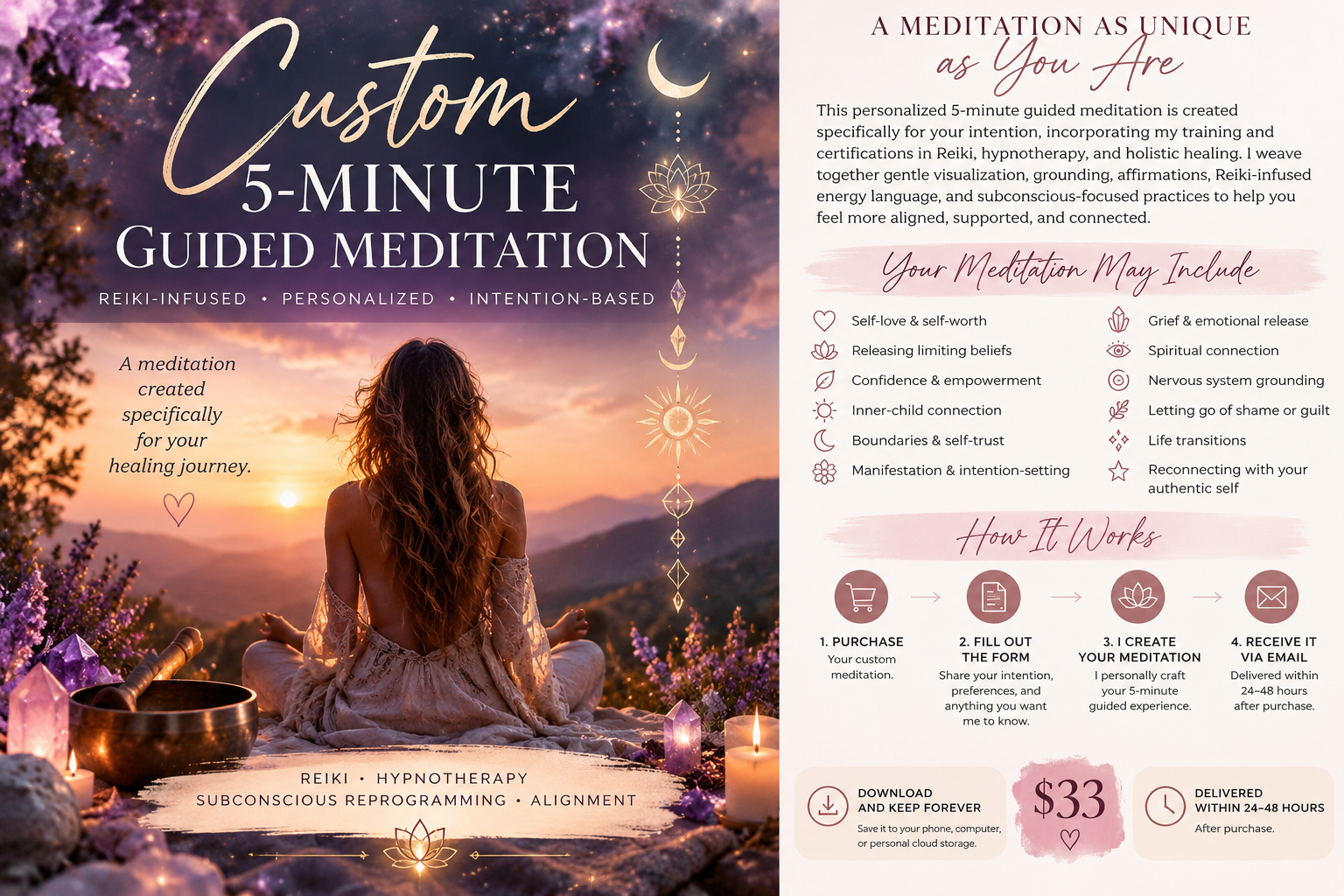 Custom Reiki-Infused Guided Meditation