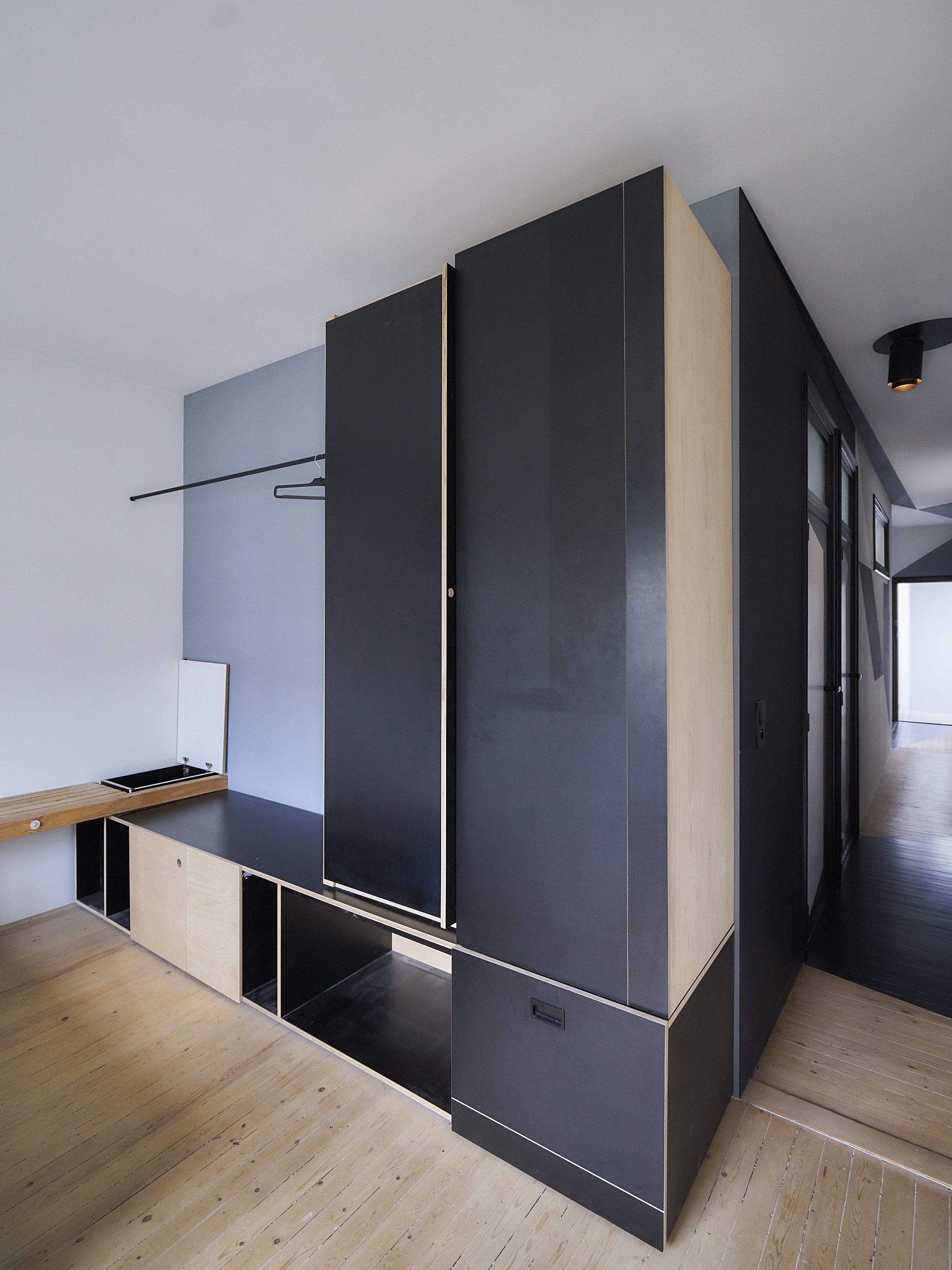 built-in bedroom cabinetry