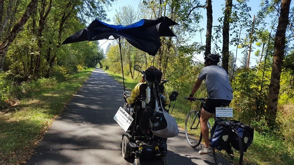 Umbrella, or hang glider?