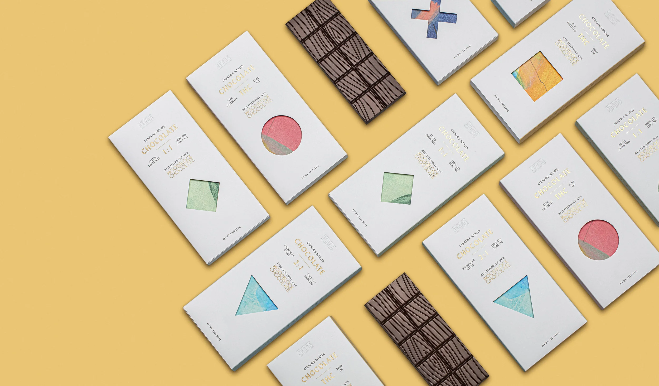 WOODBLOCK CHOCOLATE X SERRA RELEASES EXPANDED AND REDESIGNED LINE OF BEAN-TO-BAR CANNABIS CHOCOLATES