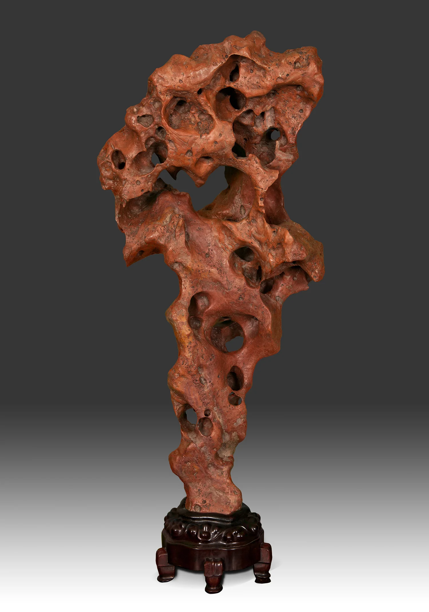Chinese Scholar's Rock - Red Taihu Stone