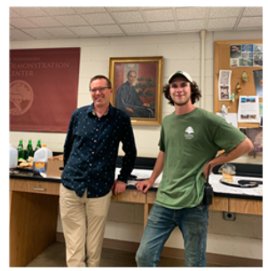 Andy Bello with Michael Hagedorn on World Bonsai Day 2019 at the National Bonsai & Penjing Museum