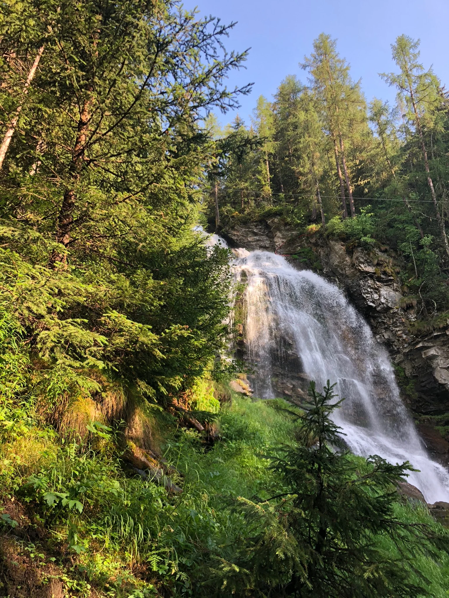  Cascata di Mascognaz, Valle d'Aosta, Italy. 