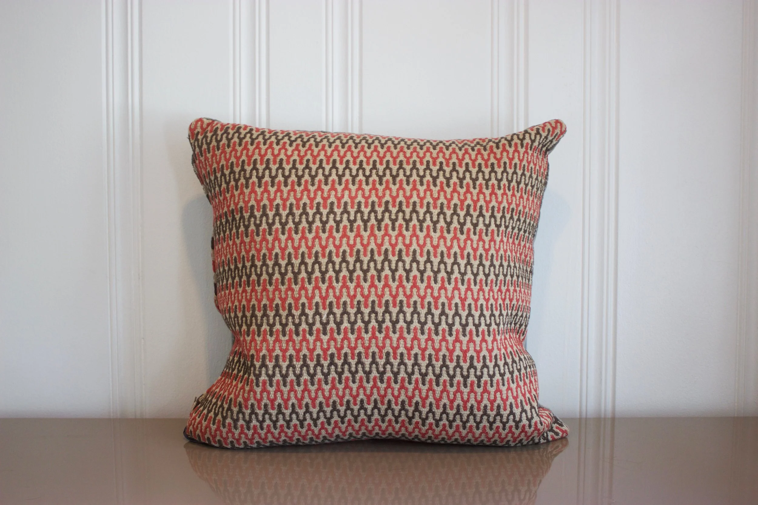 Orange &amp; Brown Woven Stripe
