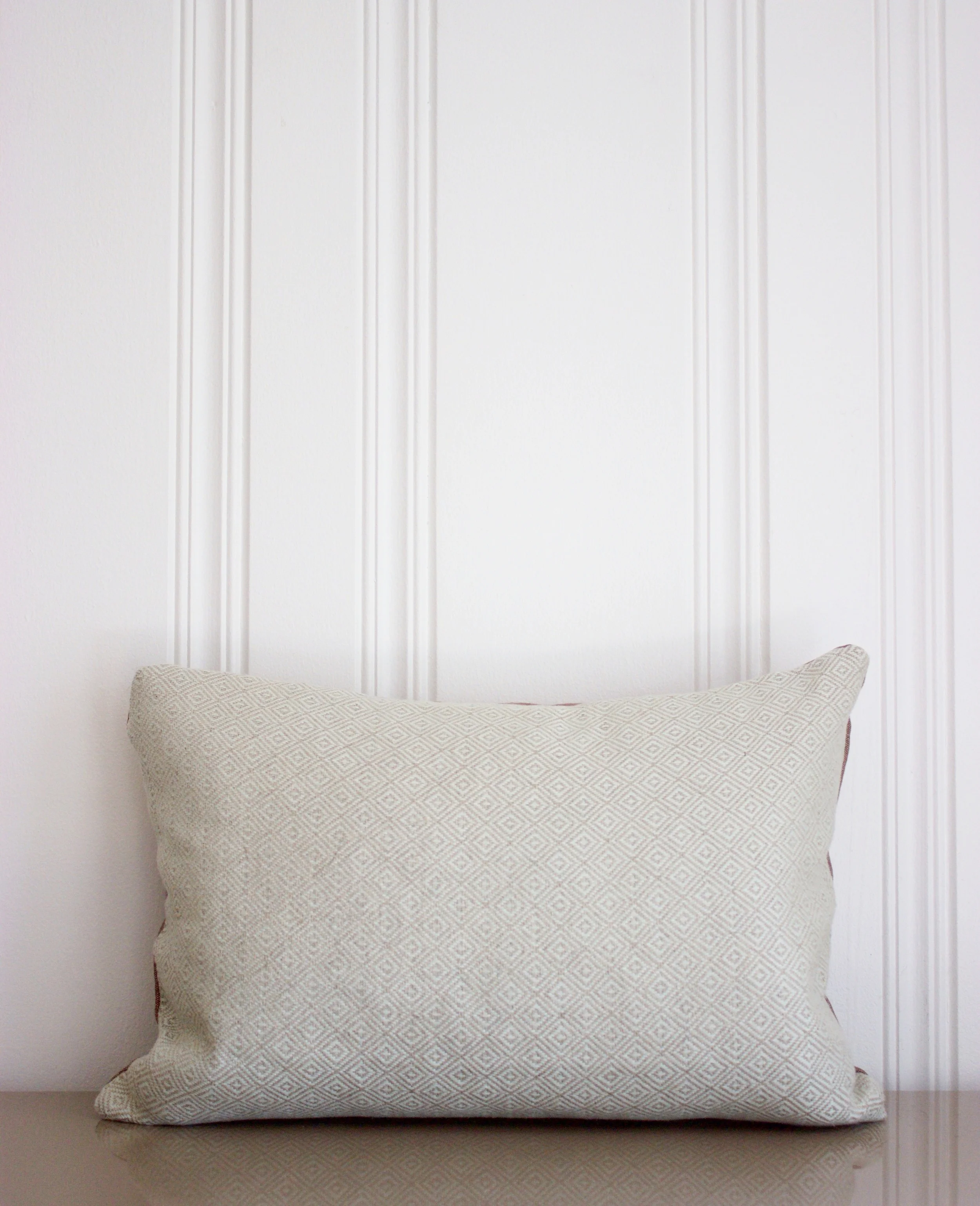 Seafoam &amp; Oatmeal Diamond Lumbar