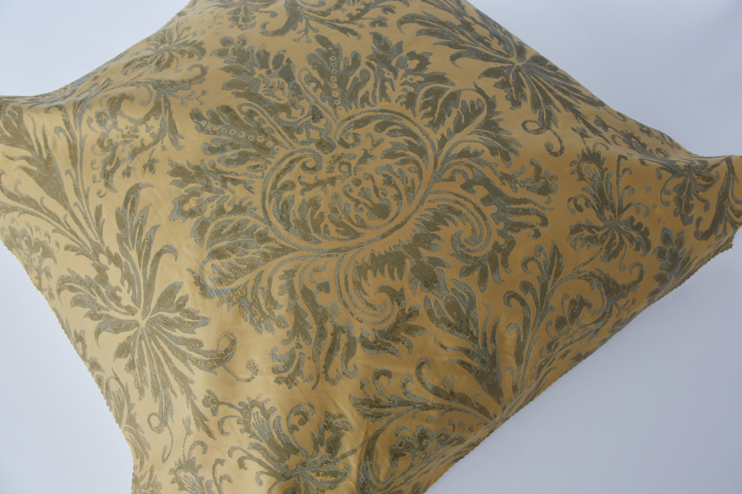 Gold Damask Pillow